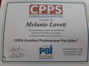 Certified Pet Sitter in Boulder CO